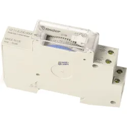 FINDER 121182300000 — Mechanical Time выключатель 17.5mm, 1CO, 16A, 230VAC, With power back-up, daily pr
