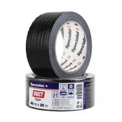 SPECIALIST+ universāla līmlente, 48 mm x 25 m, melna SPECIALIST+ universāla līmlente, 48 mm x 25 m, melna