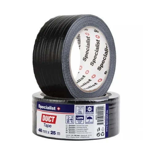 Specialist+ SPECIALIST+ universāla līmlente, 48 mm x 25 m, melna 40-2-12550J