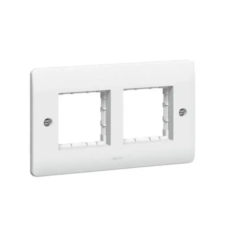 Legrand Carrier Plate Mosaic 2-Gang, White, 4 Modules, 1 Module 730094