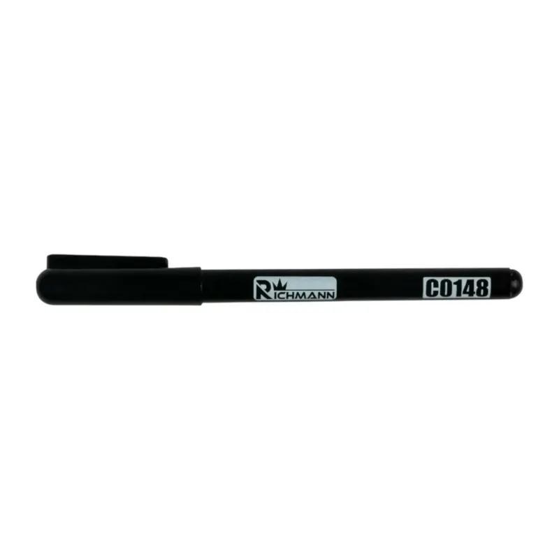 RICHMANN Melns marķieris 1 mm, ar garu uzgali RICHMANN 42-C0148