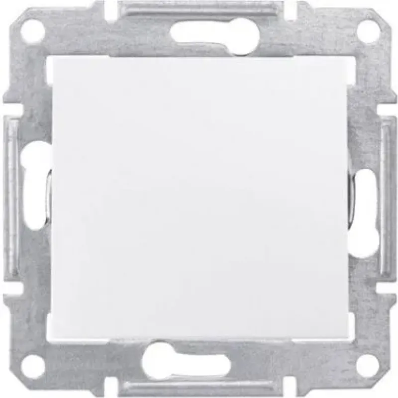 Schneider Electric Frame Sedna, 1P, White, ole Switch - 10AX Without, Without SDN0100121