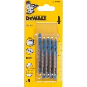DeWalt DT2162-QZ — Shank Jigsaw Blades for Metal (5pcs) DT2162-QZ DeWALT