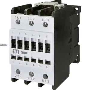 ETI 004650103 — Motor kontaktors CEM80.00 AC-3 80A, Coil 230V AC, 3P, AC-1 110A, 50/60Hz