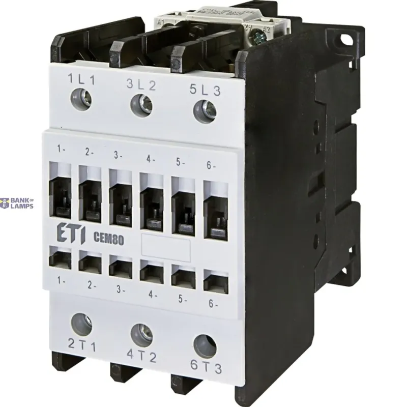 ETI Motor Contactor CEM80.00 AC-3 80A, Coil 230V AC, 3P, AC-1 004650103