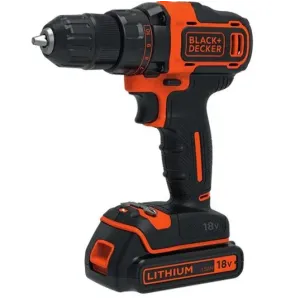 Black+Decker akumulatora skrūvgriezis-urbjmašīna BDCDD186K-QW, 18 V, 1×1,5 Ah