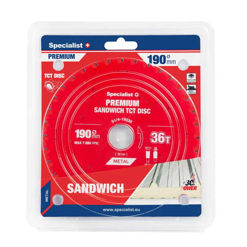 Specialist+ Griešanas disks 190x36Tx30mm, Sandwich PREMIUM, SPECIALIST+ 51-4-19036