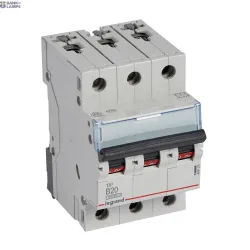 Legrand 404127 — автоматический выключатель TX3 20 A, 400 V, 3P, Curve B, 10kA