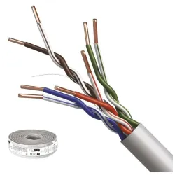 LAN kabelis CAT 5E UTP PVC CCA, Eca, EMOS