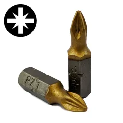 SPECIALIST+ skrūvgrieža uzgalis TITANIUM PZ1, 10gab SPECIALIST+ skrūvgrieža uzgalis TITANIUM PZ1, 10gab