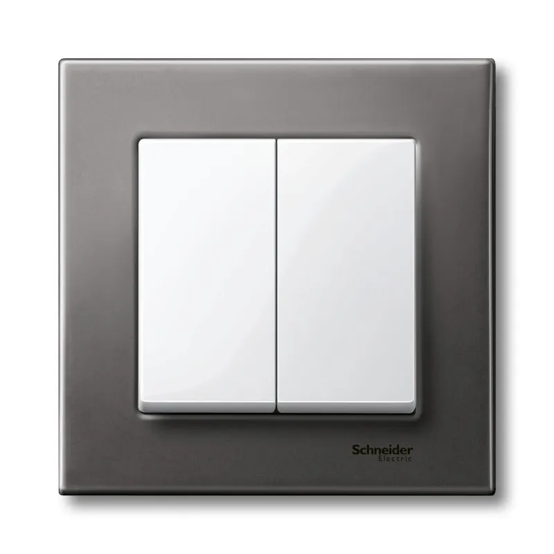 Schneider Electric Control Device Cover Plate Merten System M, White, 2-Gang MTN432519