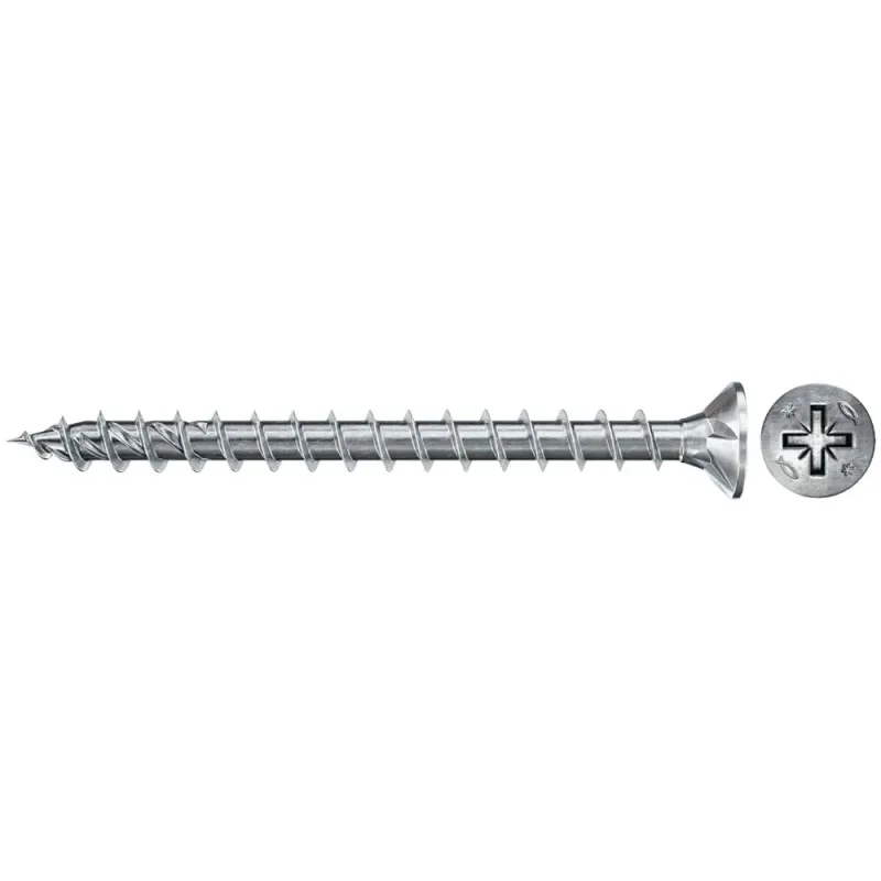 Fischer Kaste Kokskrūves PZ2 4,5X35 balti cinkotas, 500 gab. 61-670200