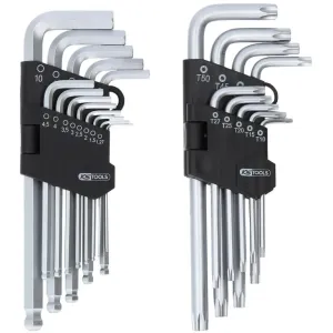 L-Hex and L-Torx wrench set, 22pcs 22 osa, KS Tools