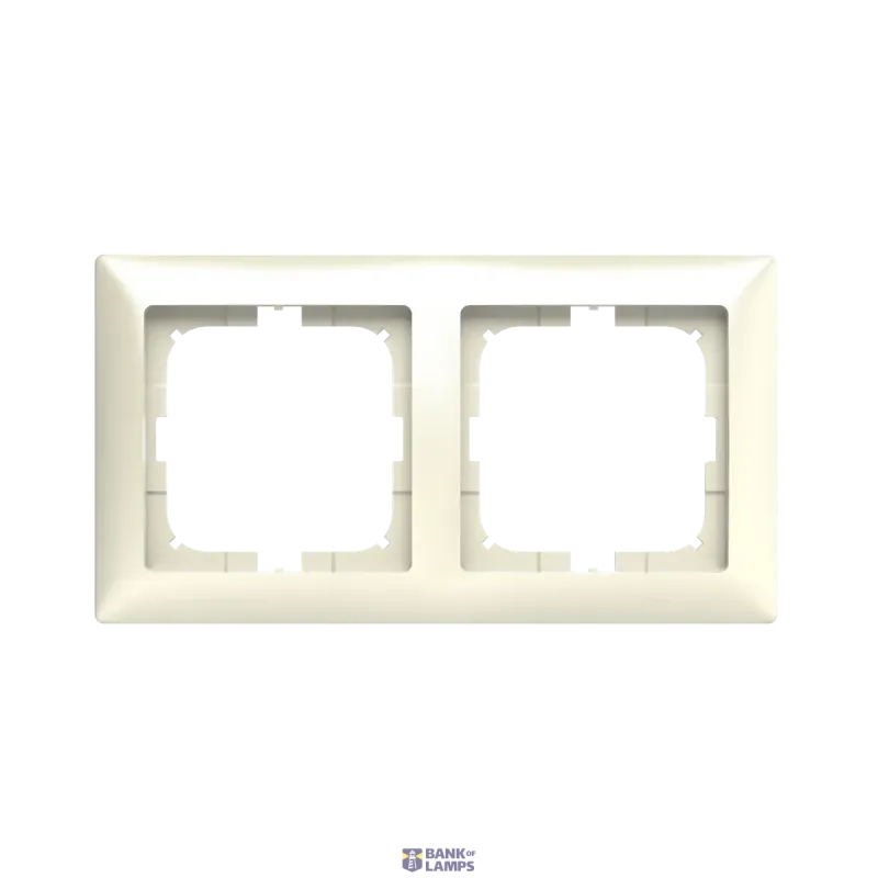 Busch-Jaeger 2512-92-507 Cover Frame 2gang(s) ivory - Basic55 2CKA001725A1485