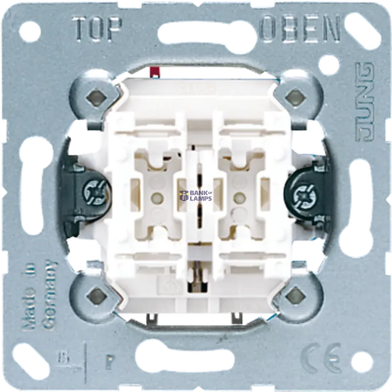 Jung Push Button Insert , 2-Gang Push-Button, 2 x 1-Pole, 1-Way 535U