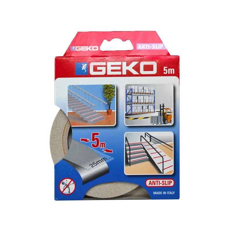 GEKO Anti-slip tape 25x5m TRANSPARENT 220/54 GEKO 8014846519826