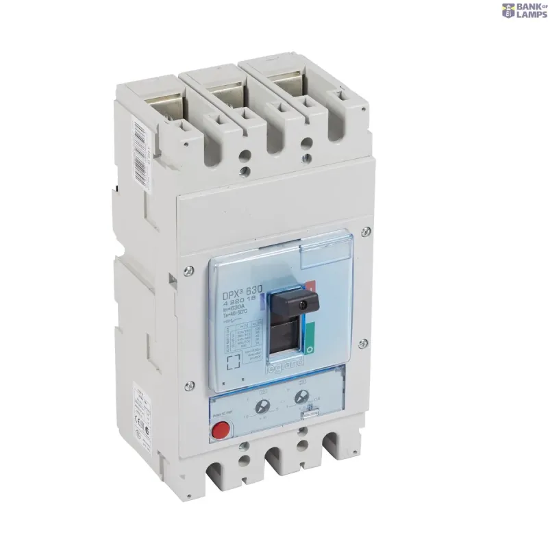 Legrand Moulded Case Circuit Breaker DPX3 630 IP30, 50kA, 400V 422018