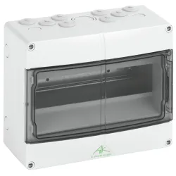 Spelsberg 73541201 — Small Distribution Board AK 12, 400 V AC, 12 Modules, 1 Row, IP65, IK07, 250 × 200 × 122 mm, Pre-Mounted