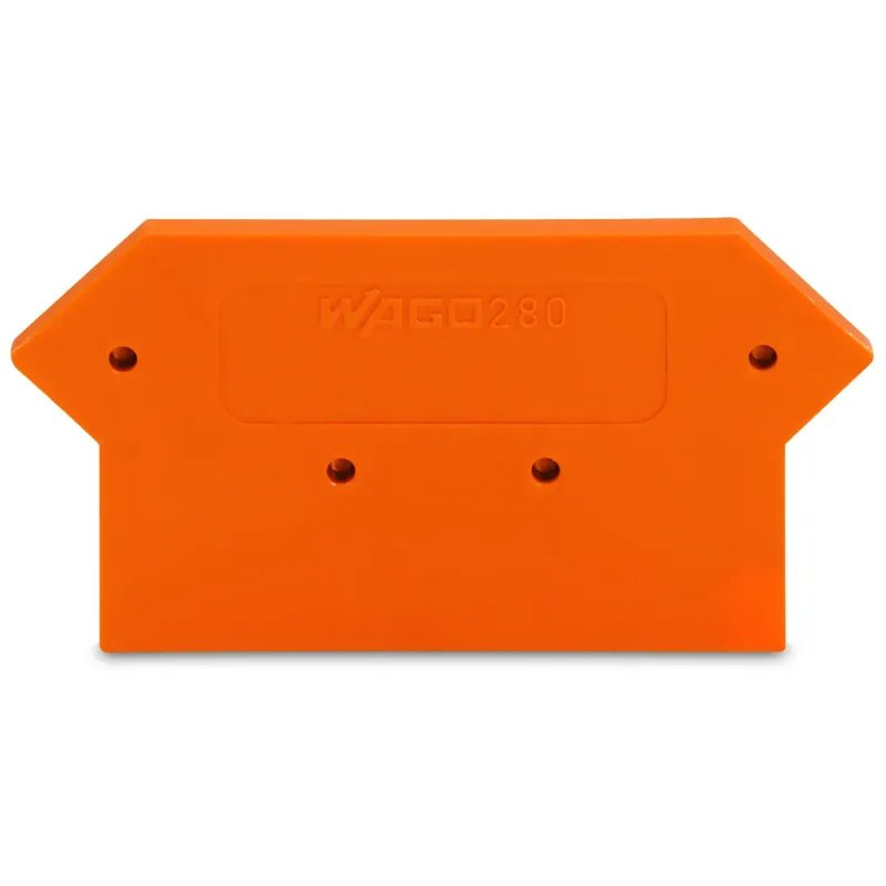 WAGO End and Intermediate Plate Orange, 2.5 mm Thick 280-331