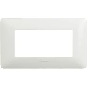 BTicino AM4804BBN — Cover Plate 4 Modules, IP20, White, IK00, Thermoplastic BTicino AM4804BBN — Cover Plate 4 Modules, IP20, White, IK00, Thermoplastic
