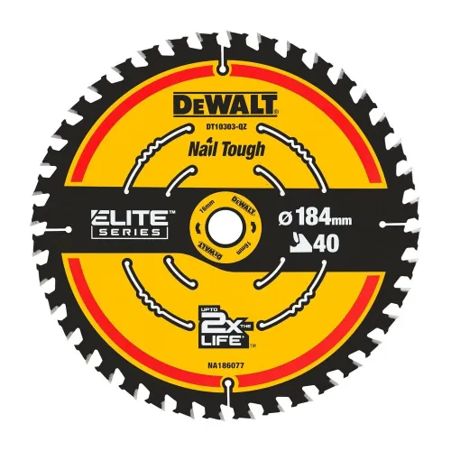 DeWalt Ripzāģis kokam DeWalt ELITE CSB 184x16mm 40T 11-DT10303-QZ