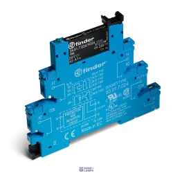 FINDER 388170248240 — Solid State Relay Interface Module Screw, 6.2mm, Input 24VDC, 1NO, Output 2A, 240VAC