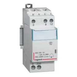 Legrand 413091 — Bell Transformer MODULAR TRANSFORMERS 36mm, 2M, 8V, 8VA, 230V