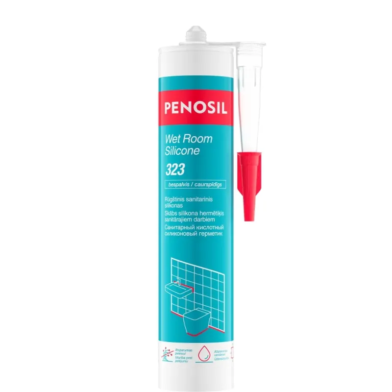 PENOSIL PENOSIL Wet Room Silicone 323 skābs sanitārais silikona 52-H4476