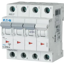 EATON 243018 — Miniature circuit breaker (MCB), 16 A, 3p+N, characteristic: C EATON 243018 — Miniature circuit breaker (MCB), 16 A, 3p+N, characteristic: C