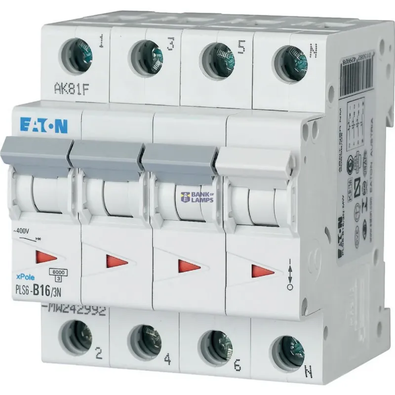 EATON Miniature circuit breaker (MCB), 16 A, 3p+N 243018