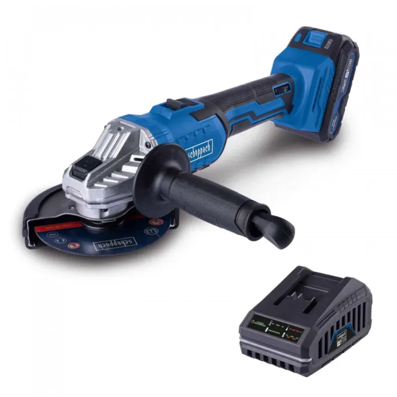 Scheppach Akumulatora leņķa slīpmašīna C-AG125-X Set L, Scheppach 5909250400
