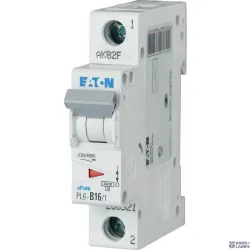 EATON 286521 — PL6-B16/1 автоматический выключатель (MCB), 16 A, 1p, characteristic: B EATON 286521 — PL6-B16/1 автоматический выключатель (MCB), 16 A, 1p, characteristic: B