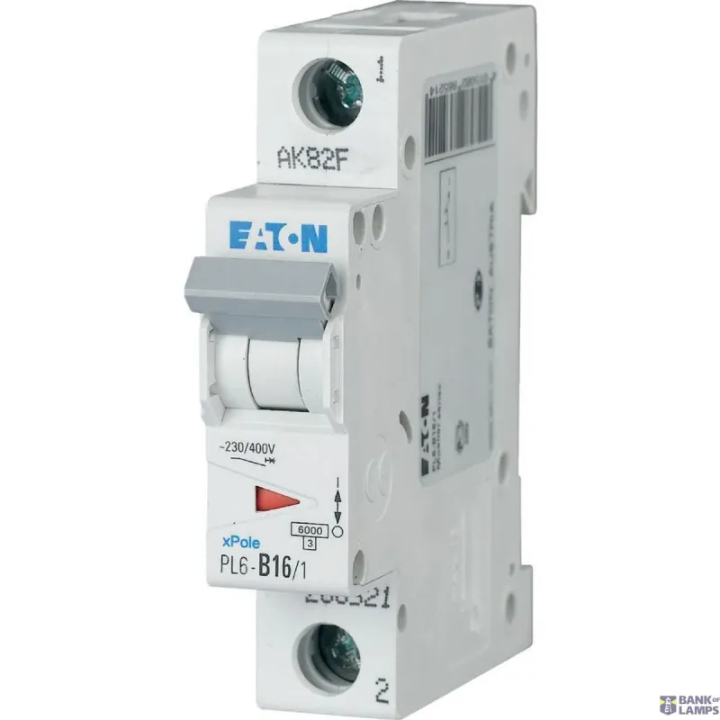 EATON PL6-B16/1 Miniature circuit breaker (MCB), 16 A, 1p 286521