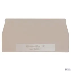 Weidmüller 1068300000 — Terminal Block End Plate dark beige H 65 mm W 1.5 mm, Wemid Snap No Weidmüller 1068300000 — Terminal Block End Plate dark beige H 65 mm W 1.5 mm, Wemid Snap No