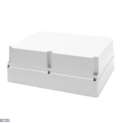 GEWISS GW44221 — Junction Box With Deep Screwed Lid, Ip56, Internal Dimensions 460x380x180, Smooth Walls, Grey Ral 7035