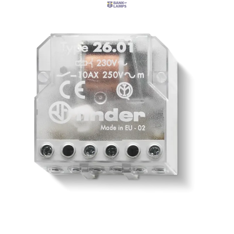 FINDER Step Relay 1NO, 10A, 2 Switching Sequences, 230VAC 260182300000