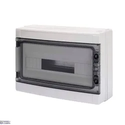 GEWISS GW40106 — Smooth Walls Enclosure Pre-arranged For Terminal Block, 18m IP65, 410x285x140, Grey RAL 7035