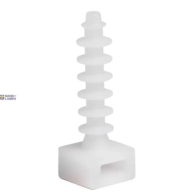 THORGEON Push-In Cable Ties Mount 6x34 white (100pcs) 15029