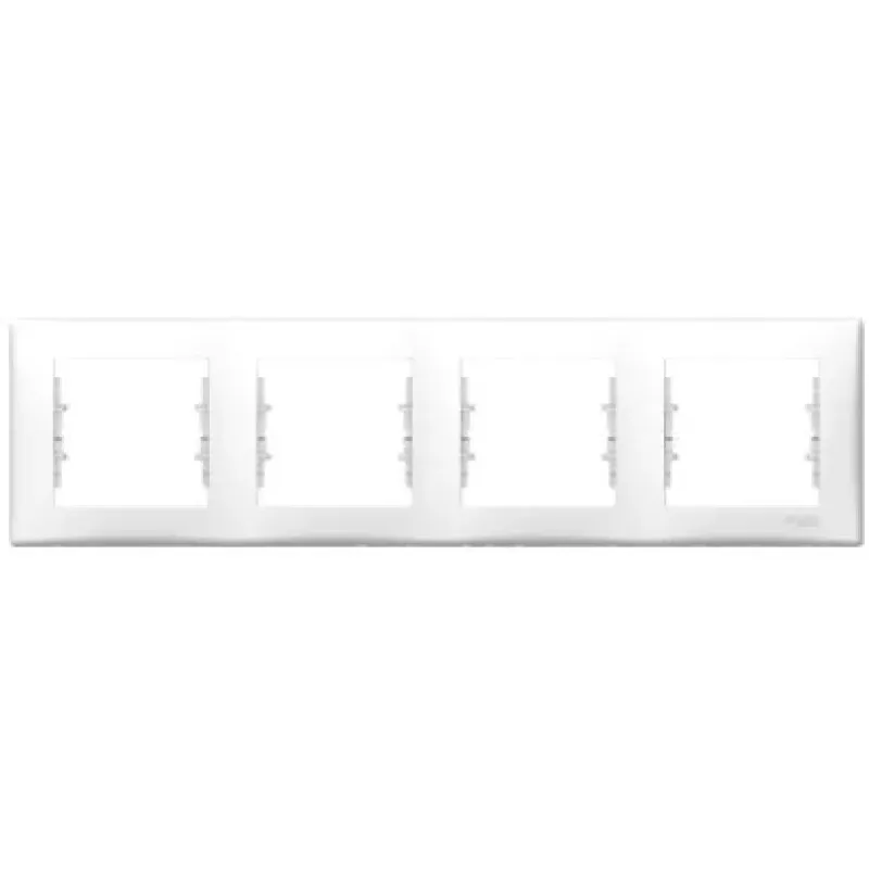 Schneider Electric Frame Sedna, White, 4-Gang SDN5800721