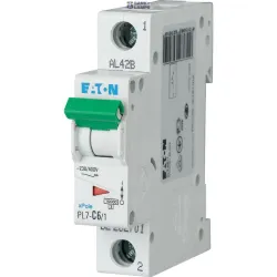 EATON 262701 — PL7-C6/1 автоматический выключатель (MCB), 6 A, 1p, characteristic: C