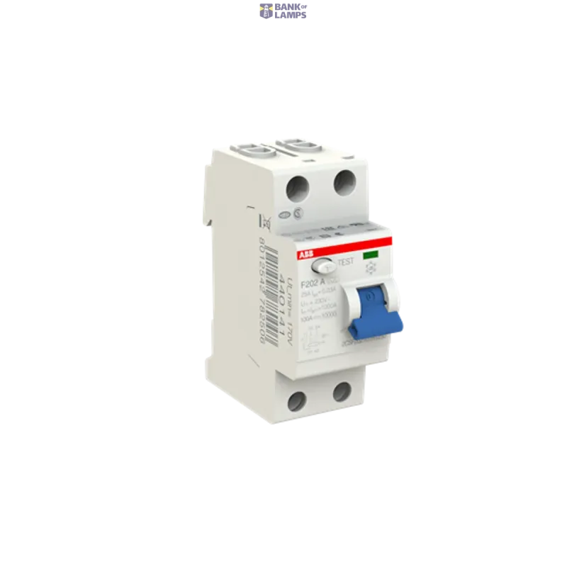 ABB F202 A-25/0.03 Residual Current Circuit Breaker 2P A type 2CSF202101R1250