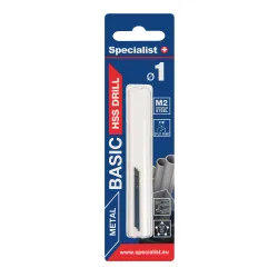 SPECIALIST+ Metal drill bit BASIC, 1 mm, 3 pcs