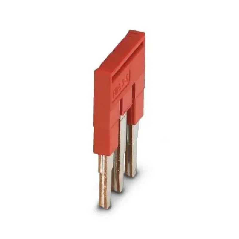 Phoenix Contact Plug-In Bridge FBS 3-5, 3-Position, 5.2mm Pitch, 24A, Red 3030174