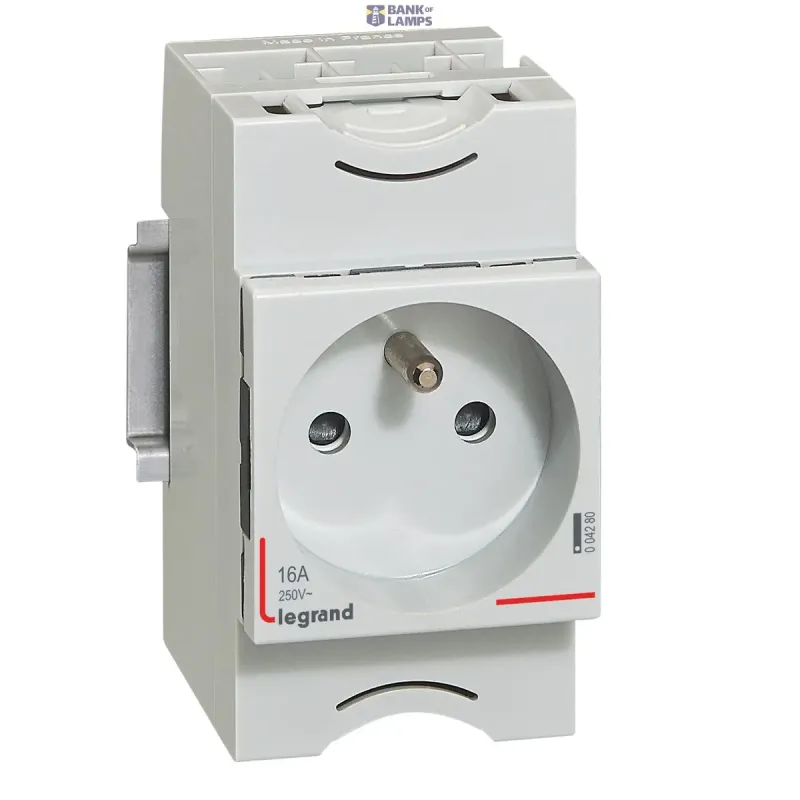 Legrand Socket Outlet Lexic 16A, 250V, 1 Outlets, IP2X 004280