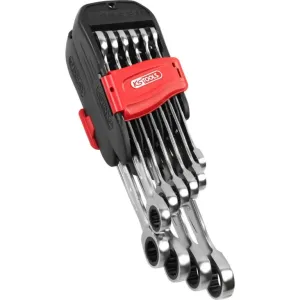 Combination ratcheting spanner set, 10 pcs GEARplus, KS Tools