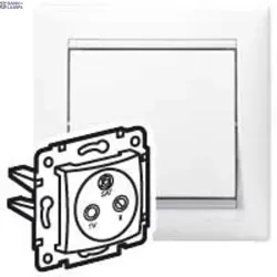 Legrand 774436 — TV розетка White, 2400MHZ, Thermoplastic, Plastic, Flush-Mount