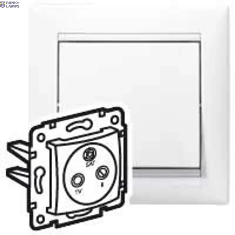 Legrand TV Socket White, 2400MHZ, Thermoplastic, Plastic 774436