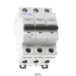 EATON 286602 — PL6-C20/3 Miniature circuit breaker (MCB), 20 A, 3p, characteristic: C