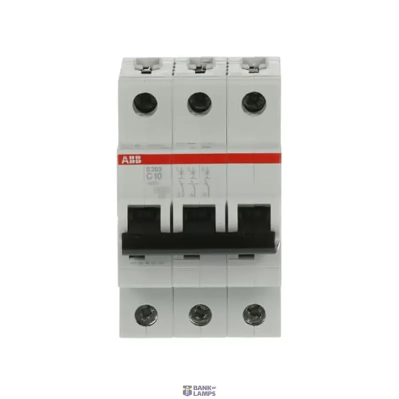 ABB S203-C10 Miniature Circuit Breaker - 3P - C - 10 A 2CDS253001R0104