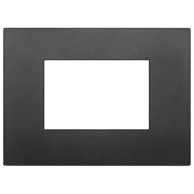 Vimar Classic plate 3M technopolymer black 19653-71